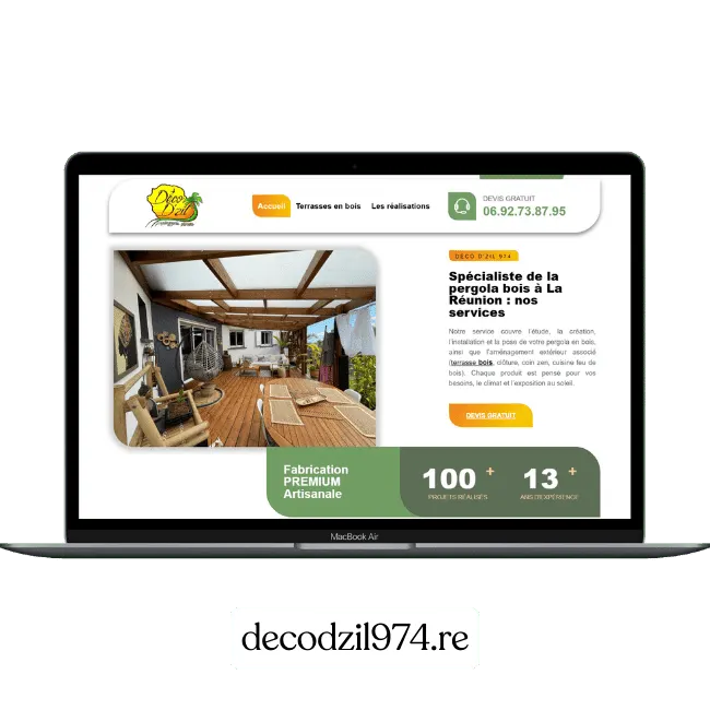 Création de site web pour Déco Dziles — Décoration d’intérieur | Weboccitanie