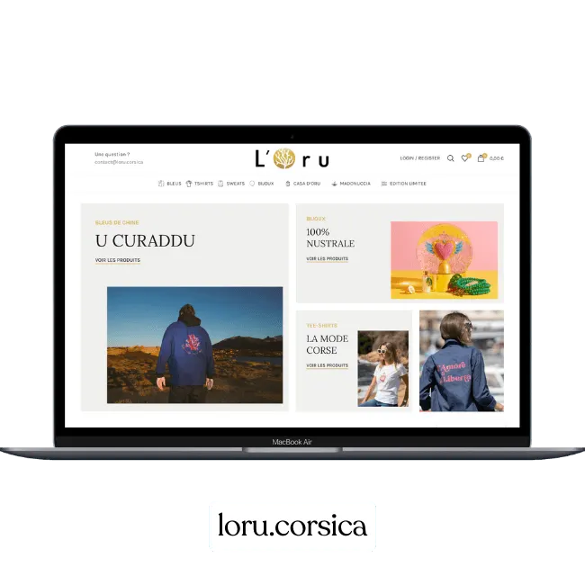 Création de site web pour Loru — Bijoux & accessoires | Weboccitanie