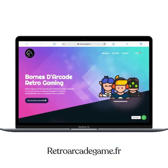 Création de site web pour Retro Arcade Game — Bornes d’arcade rétro | Weboccitanie