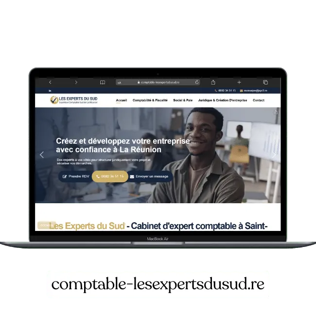 Création de site web pour Les Experts du Sud — Cabinet comptable | Weboccitanie