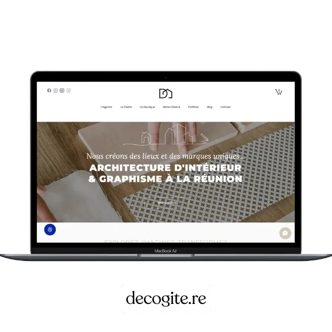 Création de site web pour Décogîte — Décoration & gîtes | Weboccitanie