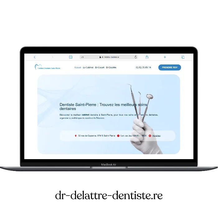 Création de site web pour Dr Delattre — Cabinet dentaire | Weboccitanie