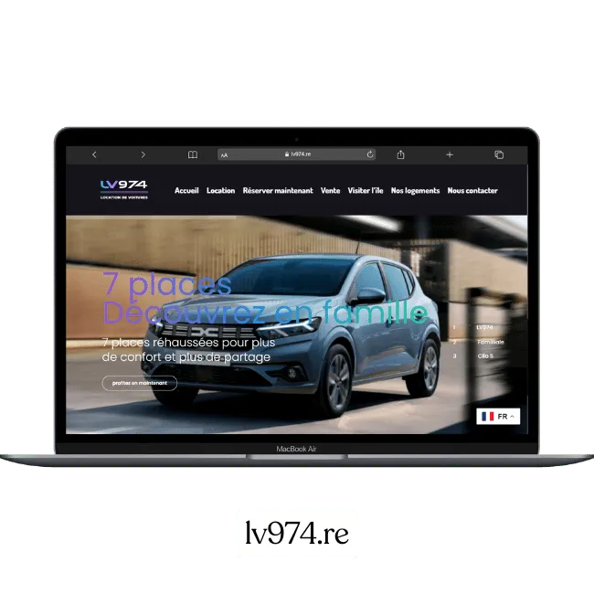 Création de site web pour LV974 — Services locaux | Weboccitanie