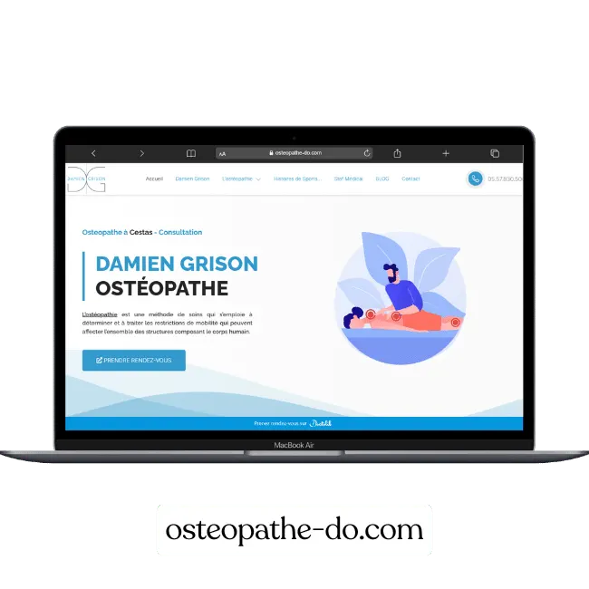 Création de site web pour Ostéopathe D.O — Santé · Ostéopathie | Weboccitanie